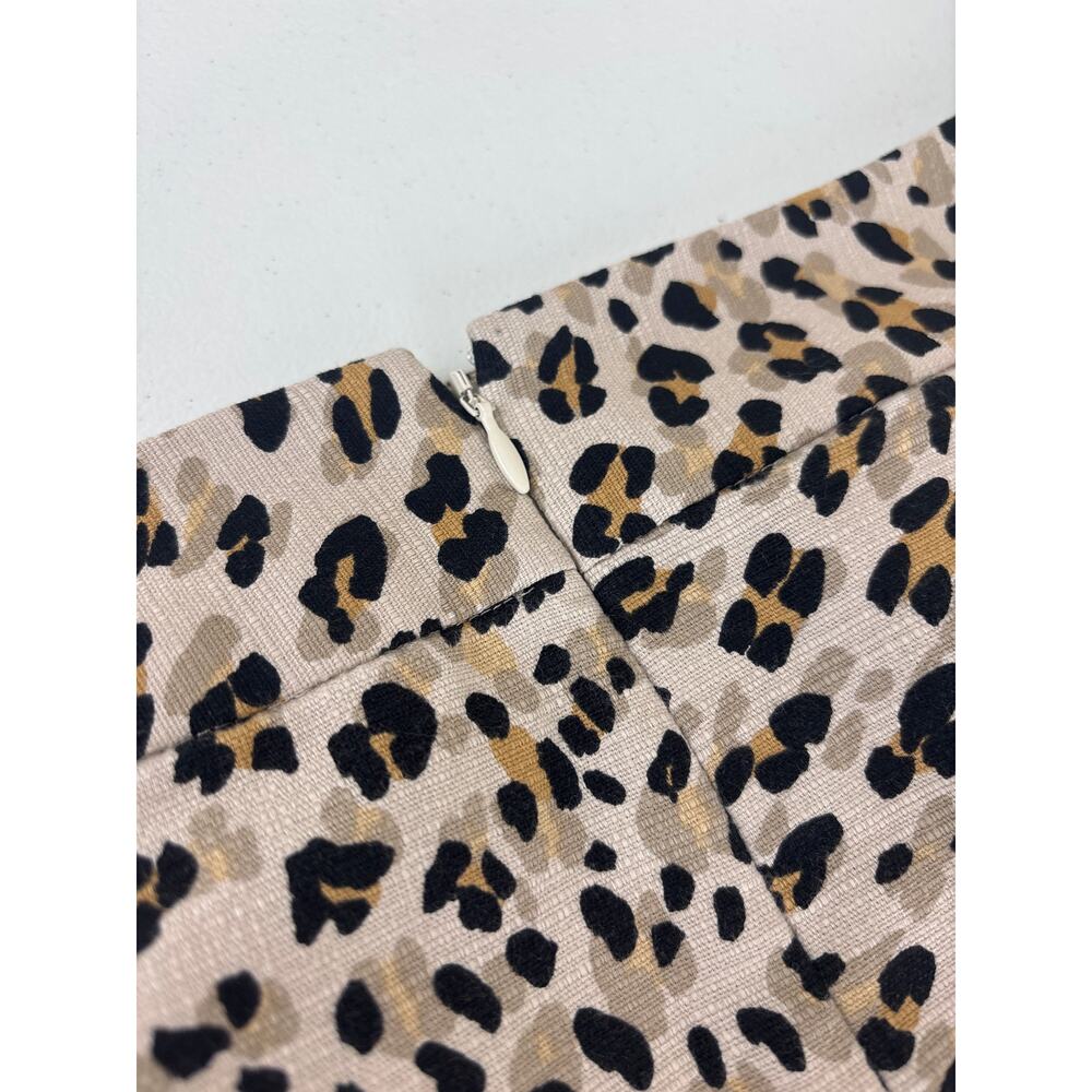 Banana Republic Animal Print Cheetah Pencil Skirt Size 4 - Picture 7 of 9